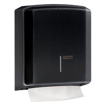 Pappershanddukdispenser Mediclinics DT2106B svart