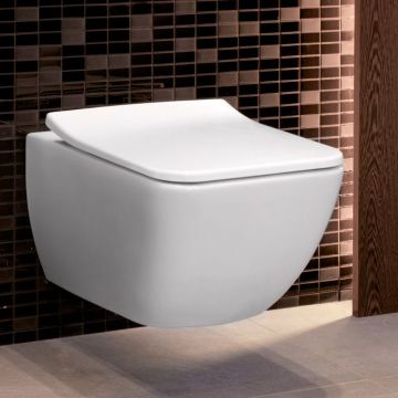 Vägghängd toalettstol Villeroy & Boch Venticello Combipack CeramicPlus 4611RSR1