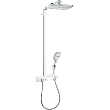 Duschset Hansgrohe Raindance Select E 360 1jet ST Showerpipe vit/krom