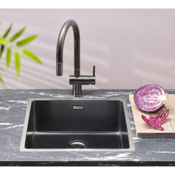 Diskho Reginox New York Comfort 40 Gun Metal Silver