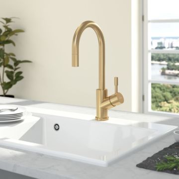 Köksblandare Villeroy & Boch Umbrella Flex med utdragbar handdusch 92540003