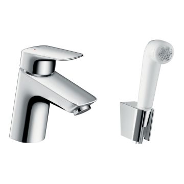 Tvättställsblandare Hansgrohe Logis Bidette med bidédusch