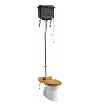 Retro WC-pott Burlington Standard svart High