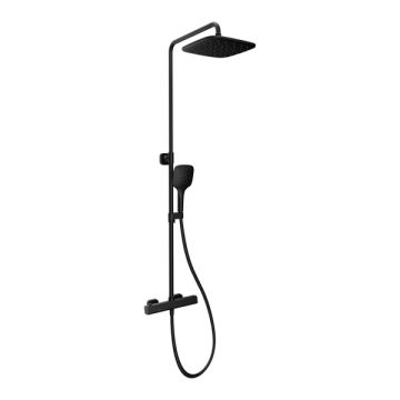 Duschset Ravak 10° Free mattsvart