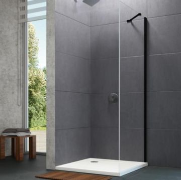 Duschvägg Hüppe Design Pure svart