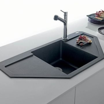 Diskho Franke Maris MRG 612-E onyx med vridknapp