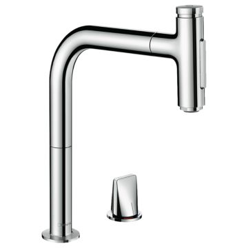 Köksblandare Hansgrohe Metris Select M71 200 krom med utdragbar handdusch