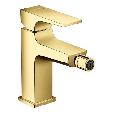 Bidéblandare Hansgrohe Metropol med bottenventil polerad guld