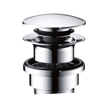 Bottenventil Hansgrohe push-open krom