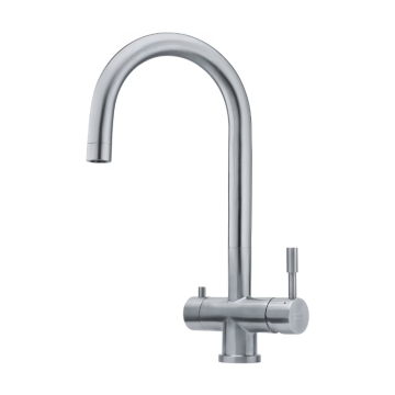 Köksblandare Franke Eos Clear Water rostfri stål + veefilter