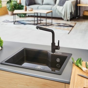 Köksblandare Franke Urban L onyx med utdragbar handdusch