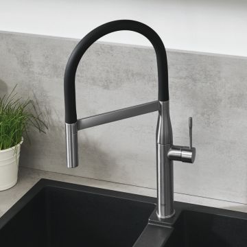 Köksblandare Grohe Essence rostfri stål med handdusch