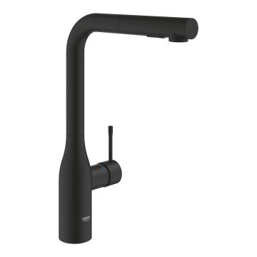 Köksblandare Grohe Essence med utdragbar handdusch phantom black