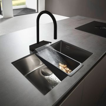Köksblandare Hansgrohe Aquno Select M81 170 mattsvart med utdragbar handdusch