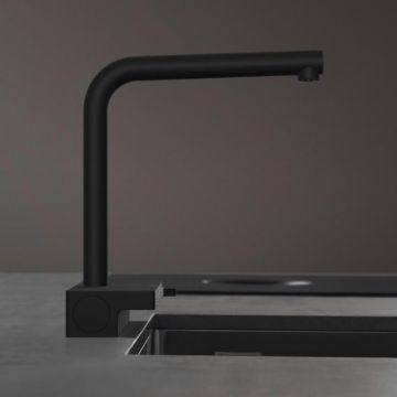 Köksblandare Hansgrohe Aquno Select M81 250 mattsvart med utdragbar handdusch