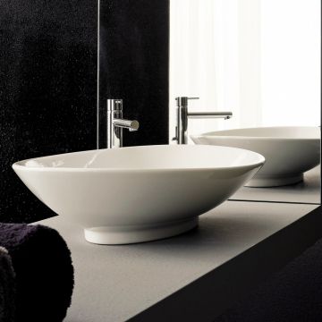 Tvättställ Scarabeo Neck 8045 vit