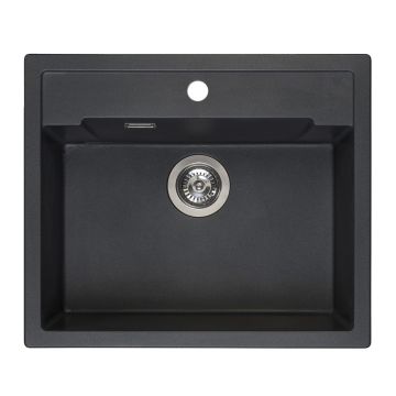 Diskho Reginox Amsterdam 54 Tapwing Black Silvery