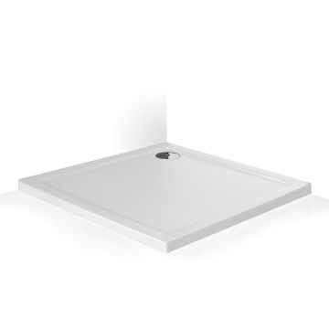 Duschkar Roth Flat Stone Effect vit