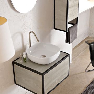 Tvättställ Scarabeo Glam 1806 vit