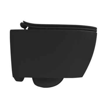 Vägghängd toalettstol Scarabeo Moon Clean Flush 5520CL mattsvart