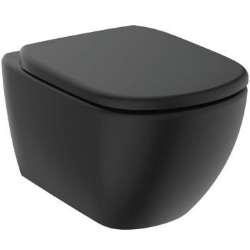Vägghängd toalettstol Ideal Standard Tesi T5361 Silk Black