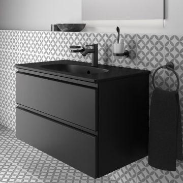 Tvättställsskåp Ideal Standard Tesi 80 T0051 Silk Black
