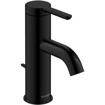 Tvättställsblandare Duravit C.1 C11010001 S-Size mattsvart med bottenventil