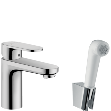 Tvättställsblandare Hansgrohe Vernis Blend 100 Bidette med bidédusch