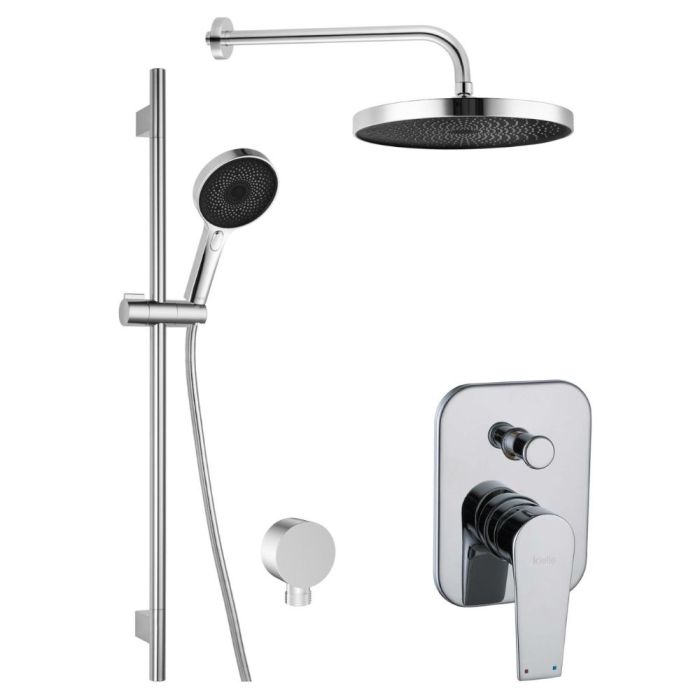 Duschset Kielle Harmonia 20623SP20 inbyggnads med blandare krom - Outlet