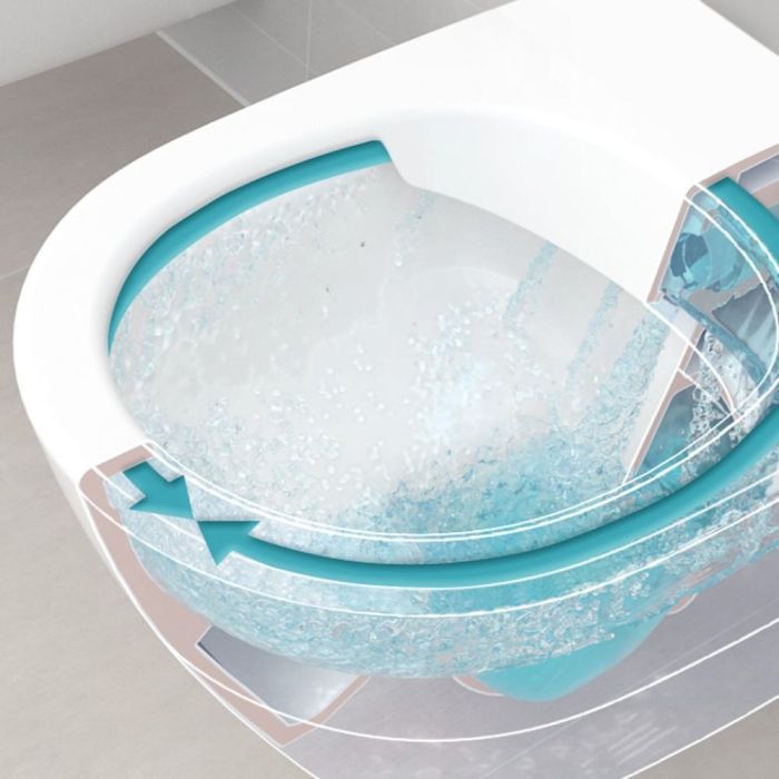 Vägghängd toalettstol Villeroy & Boch Venticello Combipack CeramicPlus 4611RSR1