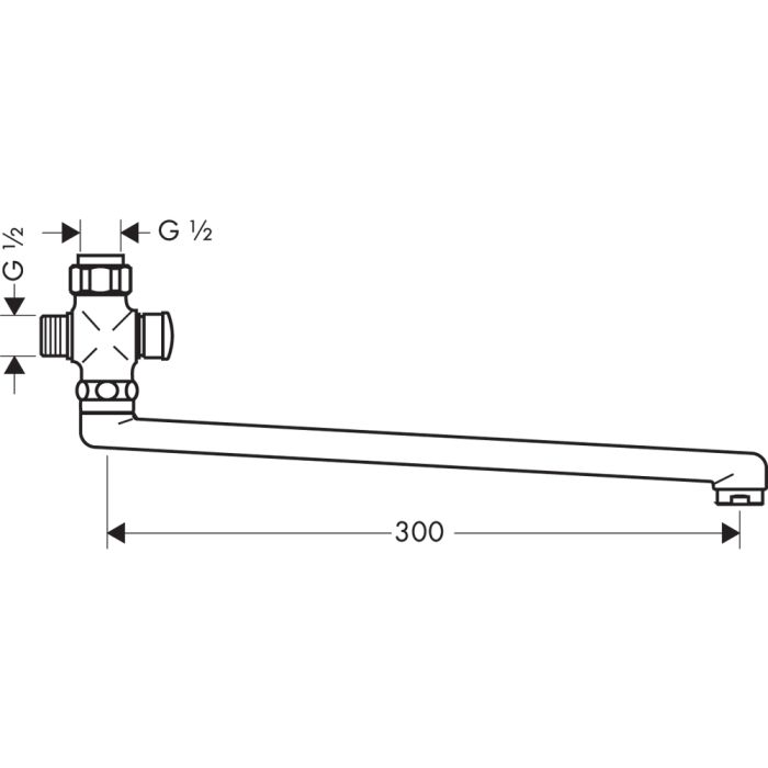 Jooksutoru Hansgrohe 300mm