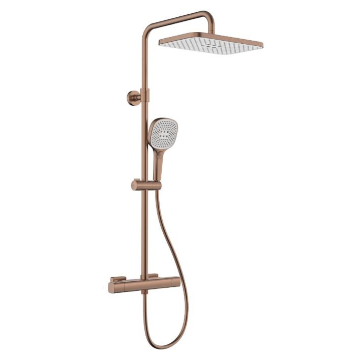 Duschset Armatura Malaga borstad roosa guld