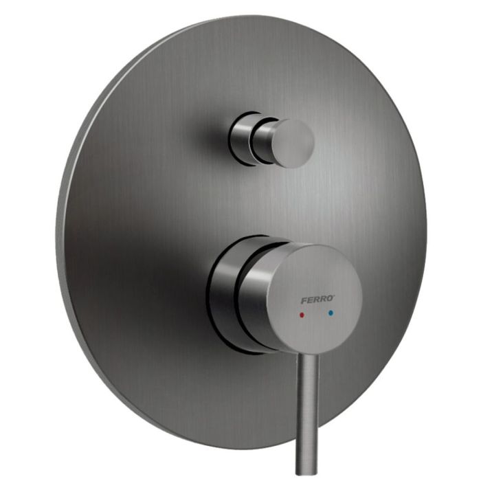 Inbyggnadsduschset Novaservis Ferro Ciriculus 2F Gun Metal