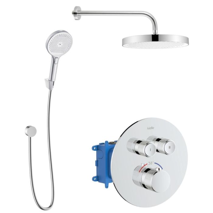 Duschset Kielle Oudee 20627SPT40 inbyggnads med termostatblandare krom - Outlet