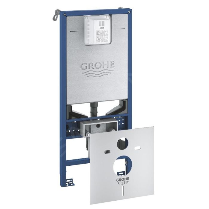 Toalettpaket Grohe Rapid SLX + Bau Ceramic + Grohe Even Phantom Black