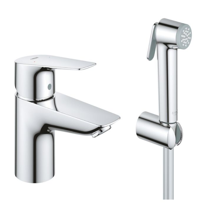 Tvättställsblandare Grohe Start Edge QuickFix S-Size med bidédusch krom