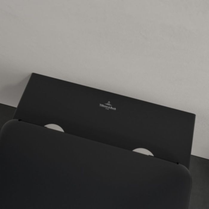 Vägghängd toalettstol Villeroy & Boch Antao Pure Black CeramicPlus 4674T0R7