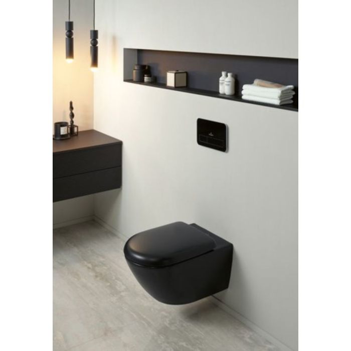 Toalettsits Villeroy & Boch Antao SoftClose Pure Black 8M67S1R7