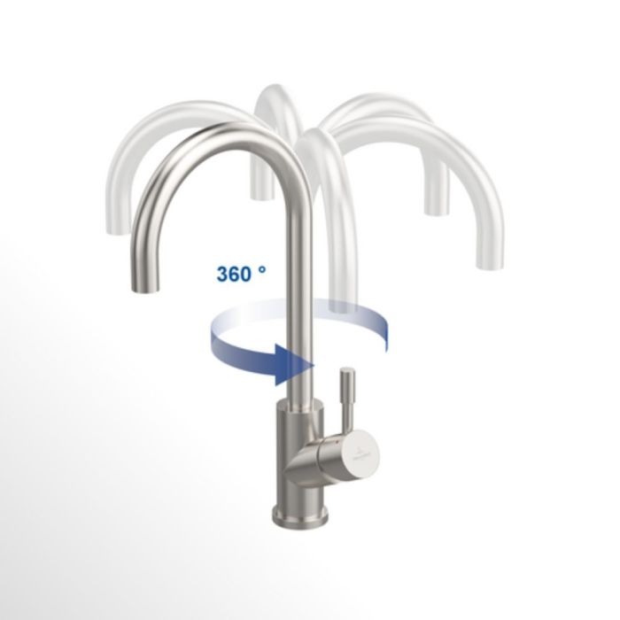 Köksblandare Villeroy & Boch Umbrella Flex med utdragbar handdusch 92540003