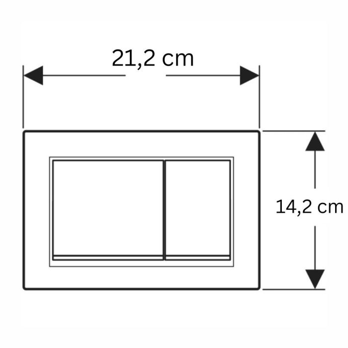 Spolplatta Geberit Omega20 svart