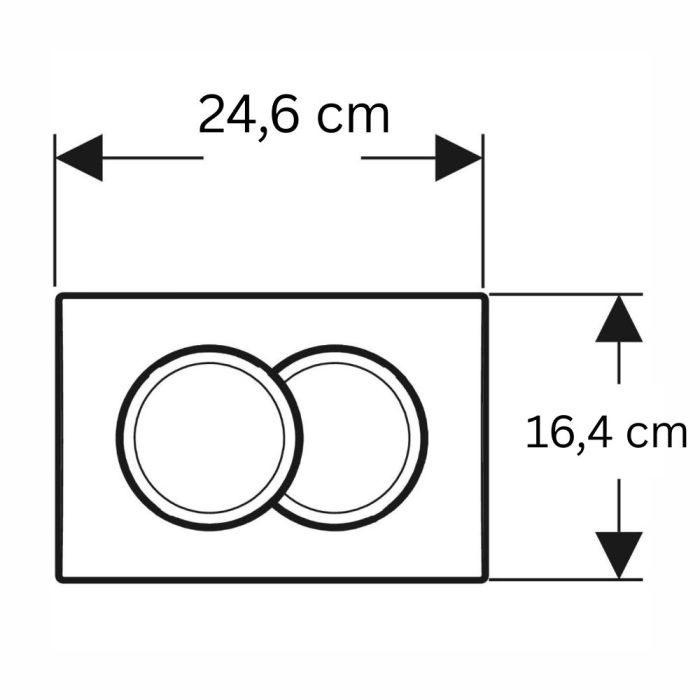 Spolplatta Geberit Delta01 vit