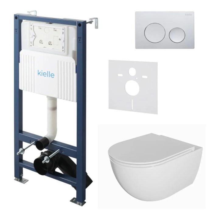 Toalettpaket Kielle Genesis New + Oudee + Gemini New I läikivkroom