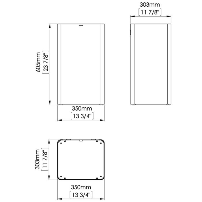 Papperskorg Mediclinics PP1065CS 65L