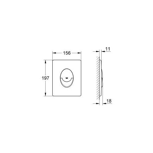 Spolplatta Grohe Skate Air 38505 krom
