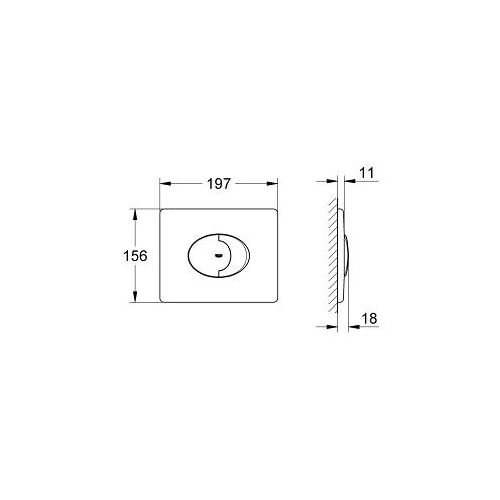Spolplatta Grohe Skate Air 38506 krom