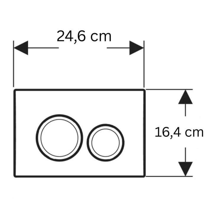 Spolplatta Geberit Delta20 vit
