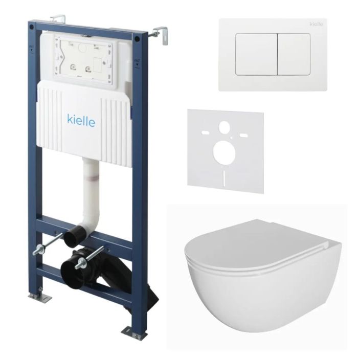 Toalettpaket Kielle Genesis New + Oudee + Gemini New III blankvit