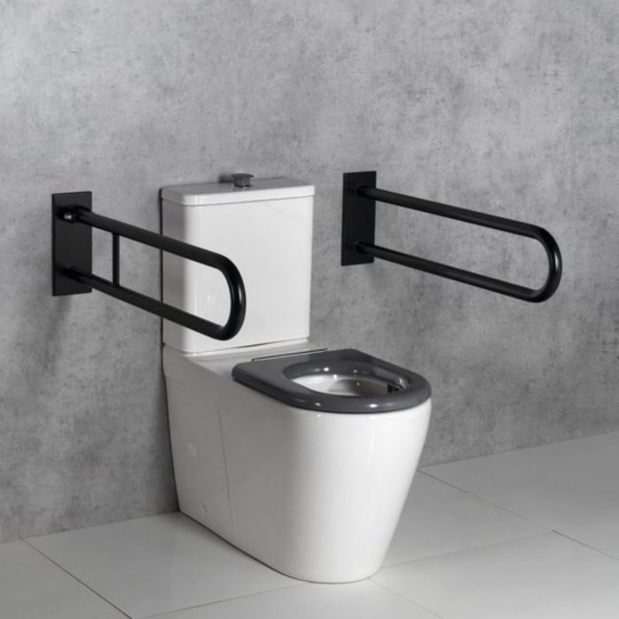Stödhandtag för vägg Sapho U 813 svart