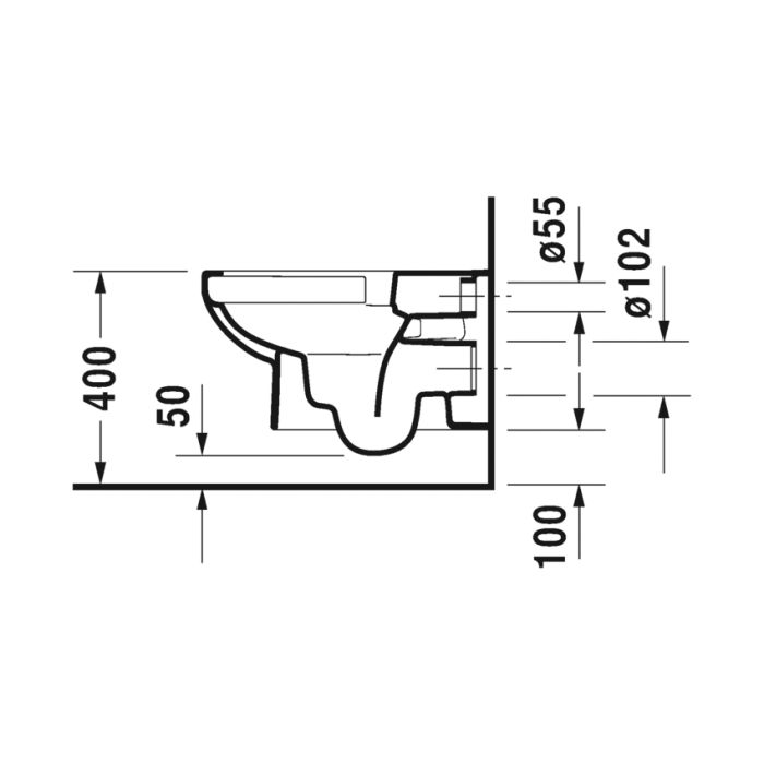 Vägghängd toalettstol Duravit DuraStyle 456209
