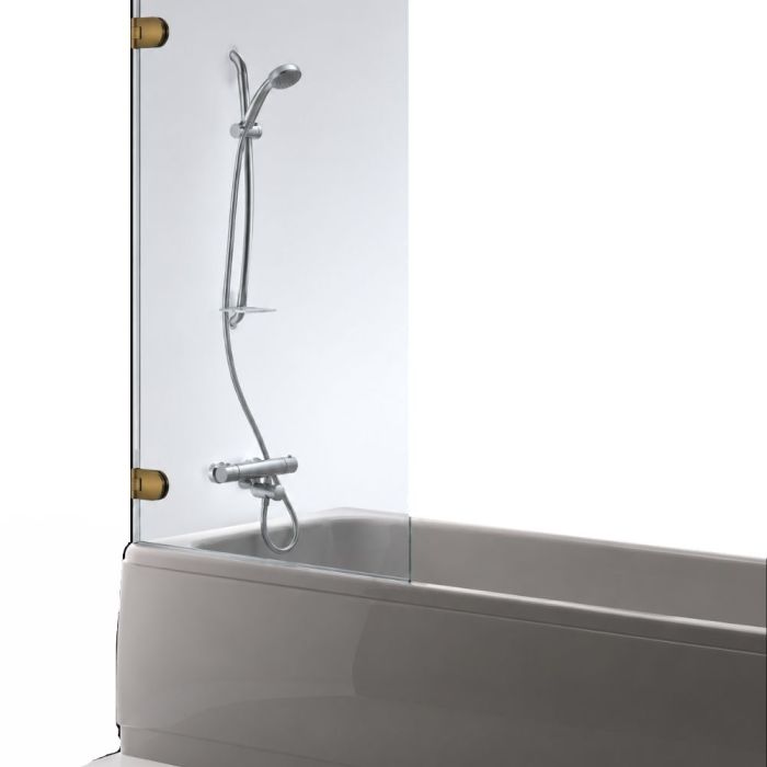 Badkarsvägg Wasser Meda läbipaistev / pronks - Outlet